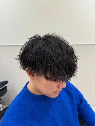 ミディアム zina天王寺/艶髪 /メンズ特化ソラのヘアスタイル