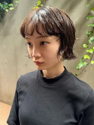 ショート パーマ ボブ/ショート 吉田竣のヘアスタイル