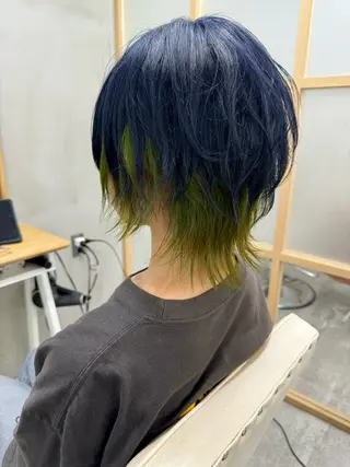 ショート カラー ヘアアレンジ S.BLOOM 川崎 翔哉のヘアスタイル