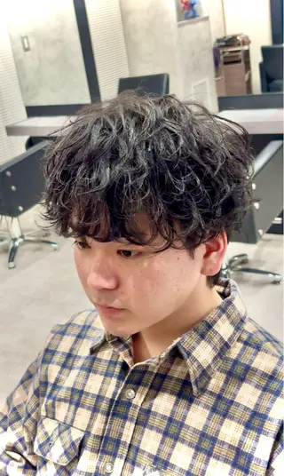 パーマ ✂️メンズサロン✂️ SHINE✨浅野士稀のヘアスタイル