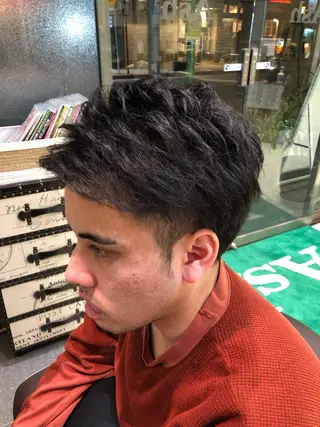 ショート ヘアアレンジ メンズ メンズパーマ特化/ KAORU/店長のヘアスタイル