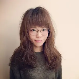 セミロング sato yoのヘアスタイル