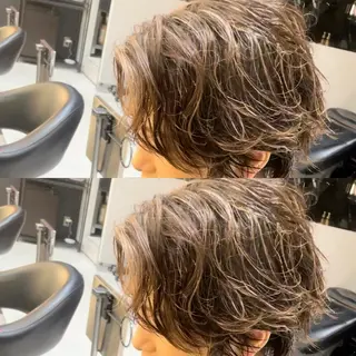 ショート パーマ メンズ メンズヘア特化 崎田 成人のヘアスタイル