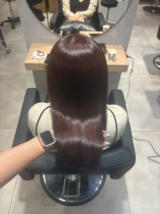 セミロング カラー mok所属・mok 🫧ayaneのヘアスタイル