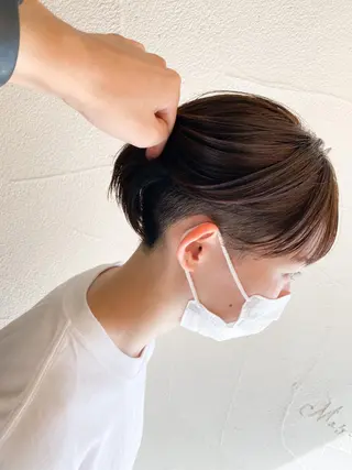 ショート ハイトーン×似合わせ 🌱中川慎之介のヘアスタイル