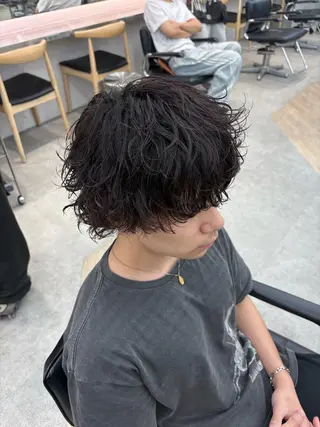 パーマ メンズ 🌀toa/波巻き✨ /メンズパーマ／栄のヘアスタイル