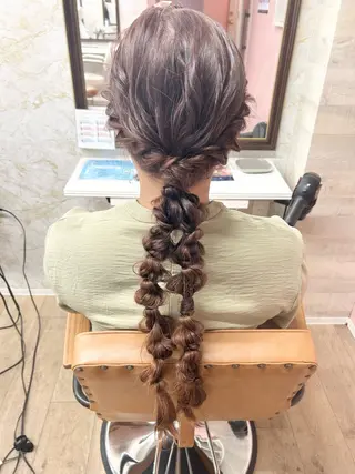 ロング 梅田/韓国ヘア /アレンジ/manaのヘアスタイル