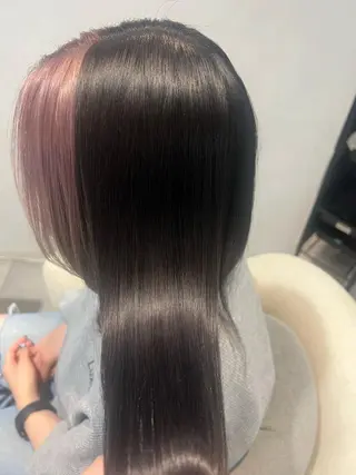 セミロング StellA所属・MIZUKI/町田/ ハイトーンカラーのヘアスタイル