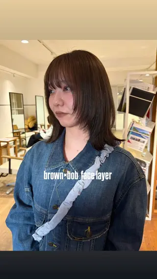 セミロング カラー KNACK/天王寺 美容室/レイヤーのヘアスタイル