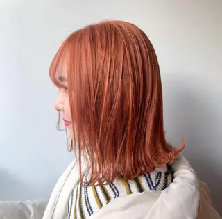 セミロング カラー くすみミルクティー／ ブラウン🪡TOWAのヘアスタイル