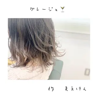 ミディアム カラー 前田 健太のヘアスタイル