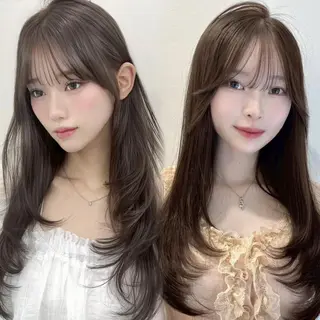 ロング カラー 🫧こだわり韓国ヘア CANDY横浜🫧のヘアスタイル