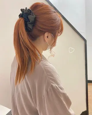 セミロング カラー ヘアアレンジ 小顔カット/艶 カラー特化♡MIHOのヘアスタイル