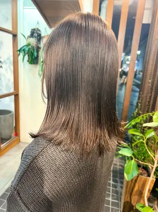セミロング カラー つくばUtooe's 副店長　寺沢颯のヘアスタイル