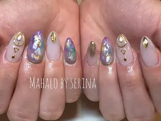 セミロング カラー ネイル SUNNY BAE. SERINAのネイルデザイン