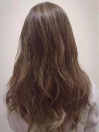 ロング ank classic hair【アンククラシックヘアー】所属・バレイヤージュ ハイライト　齋藤祐哉のヘアスタイル