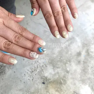 ネイル クレアトゥール華 都賀店所属・三橋 結菜のネイルデザイン