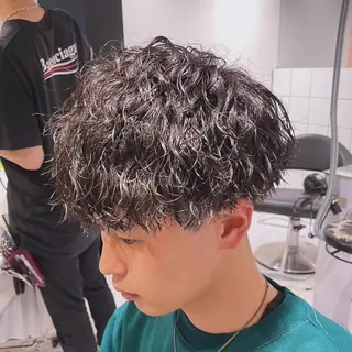 ショート カラー パーマ メンズ キッズ 🔥パーマ特化🔥 優馬のヘアスタイル