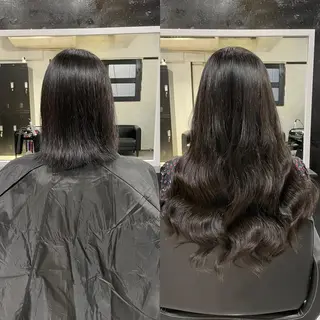 ロング RIN シールエクステのヘアスタイル