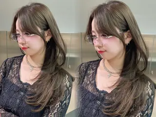 ロング カラー ブリなしWカラー✨️ 髪質改善【タケル】のヘアスタイル