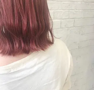 ミディアム カラー オリーブ/アッシュ やわらか透明感カラーのヘアスタイル