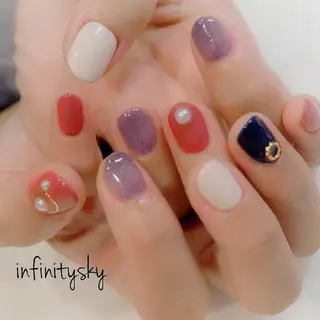 ネイル infinity skyのネイルデザイン