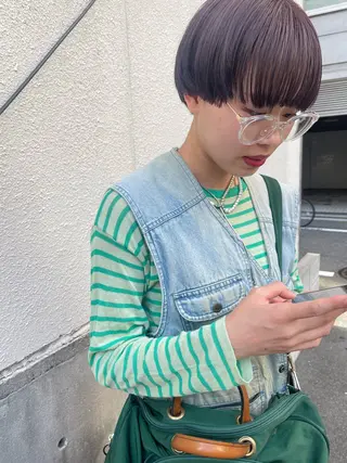 ショート さの あやねのヘアスタイル