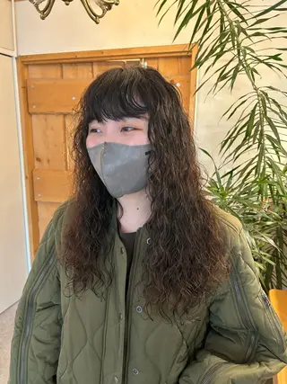 ロング パーマ 🌼RIKA🌼レデ ィース専門💖のヘアスタイル