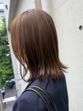 ミディアム カラー 國井 廉のヘアスタイル