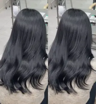 ロング 毛流れパーマ/ 透明カラー/ハヤトのヘアスタイル