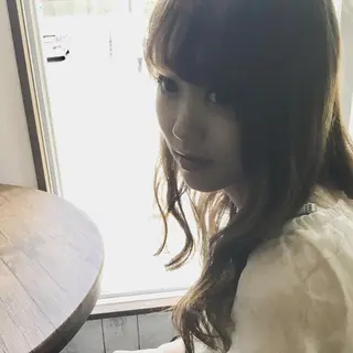 ロング カラー パーマ 金崎 新吾のヘアスタイル