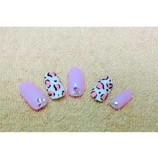 ネイル 痛ネイル/ワンホン/ フィルイン/長さだしのネイルデザイン