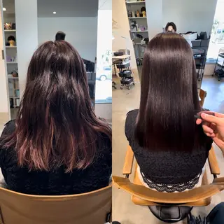 セミロング カラー 各務原/カラー/ブリ ーチお任せください！のヘアスタイル