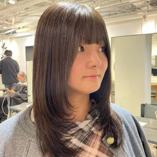 セミロング カラー ヘアアレンジ 🎀ダブルカラーレイ ヤーyuuri🎀のヘアスタイル