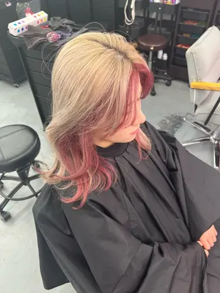 ミディアム 亀田 泰生のヘアスタイル