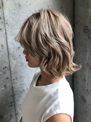 ミディアム カラー エクステ指名No.1 【店長】橘田のヘアスタイル