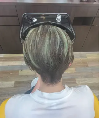 ショート カラー MOJYA所属・平野区カット募集中 北羅　千笑実🫧🌿のヘアスタイル