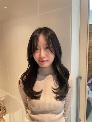 ロング カラー 縮毛矯正/レイヤー /ひかるのヘアスタイル