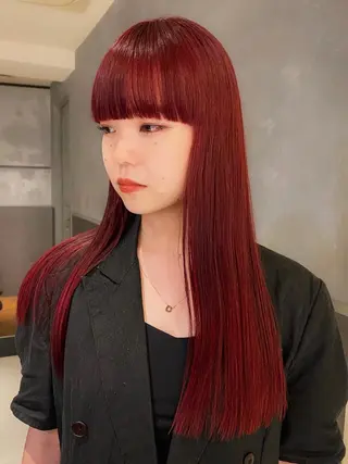 ロング azu ブリーチダブルカラーのヘアスタイル