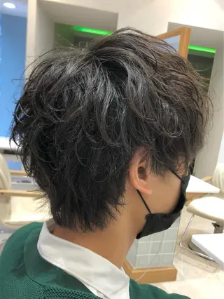 ショート パーマ メンズ 小林 優太　メンズパーマ✨のヘアスタイル