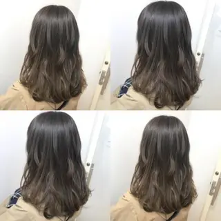 ミディアム カラー sharesalon セキケイタのヘアスタイル