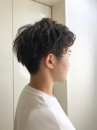 メンズ ショート/パーマ/ カラー/FUKOのヘアスタイル