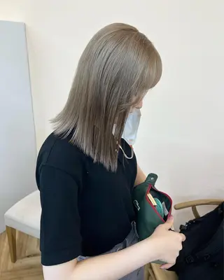 ミディアム カラー 舟橋耀/ブリーチカラ ー/レイヤーカットのヘアスタイル