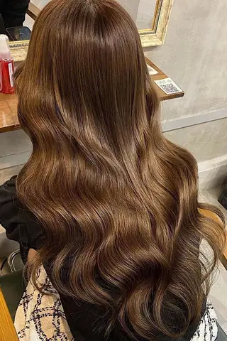 セミロング カラー 💎ルフレ歌舞伎町 💎プルエクステのヘアスタイル