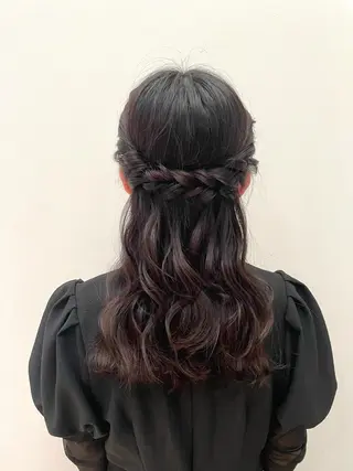 ロング ヘアアレンジ momone🍒 メンズカットパーマのヘアスタイル