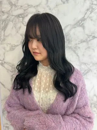 ロング 🍒しの🍒 透明感カラー/カットのヘアスタイル