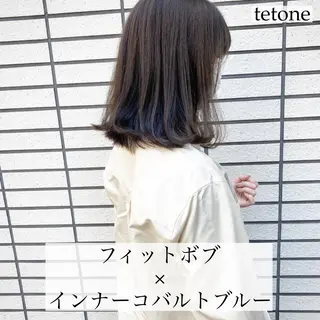 ミディアム カラー テトネ タカシのヘアスタイル