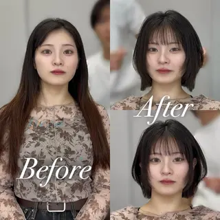 ショート タンバルモリ/ タッセルボブ/神山のヘアスタイル