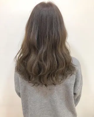 ミディアム カラー 横浜ブリーチムラ直し ハイトーン/ブリーチのヘアスタイル