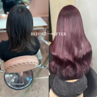 ロング カラー 大阪 梅田/ ハイトーン/エクステのヘアスタイル